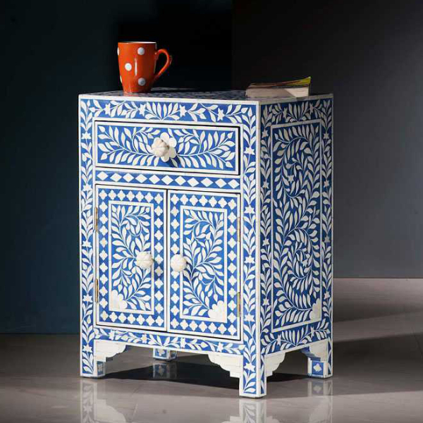 Bone Inlay Nightstand