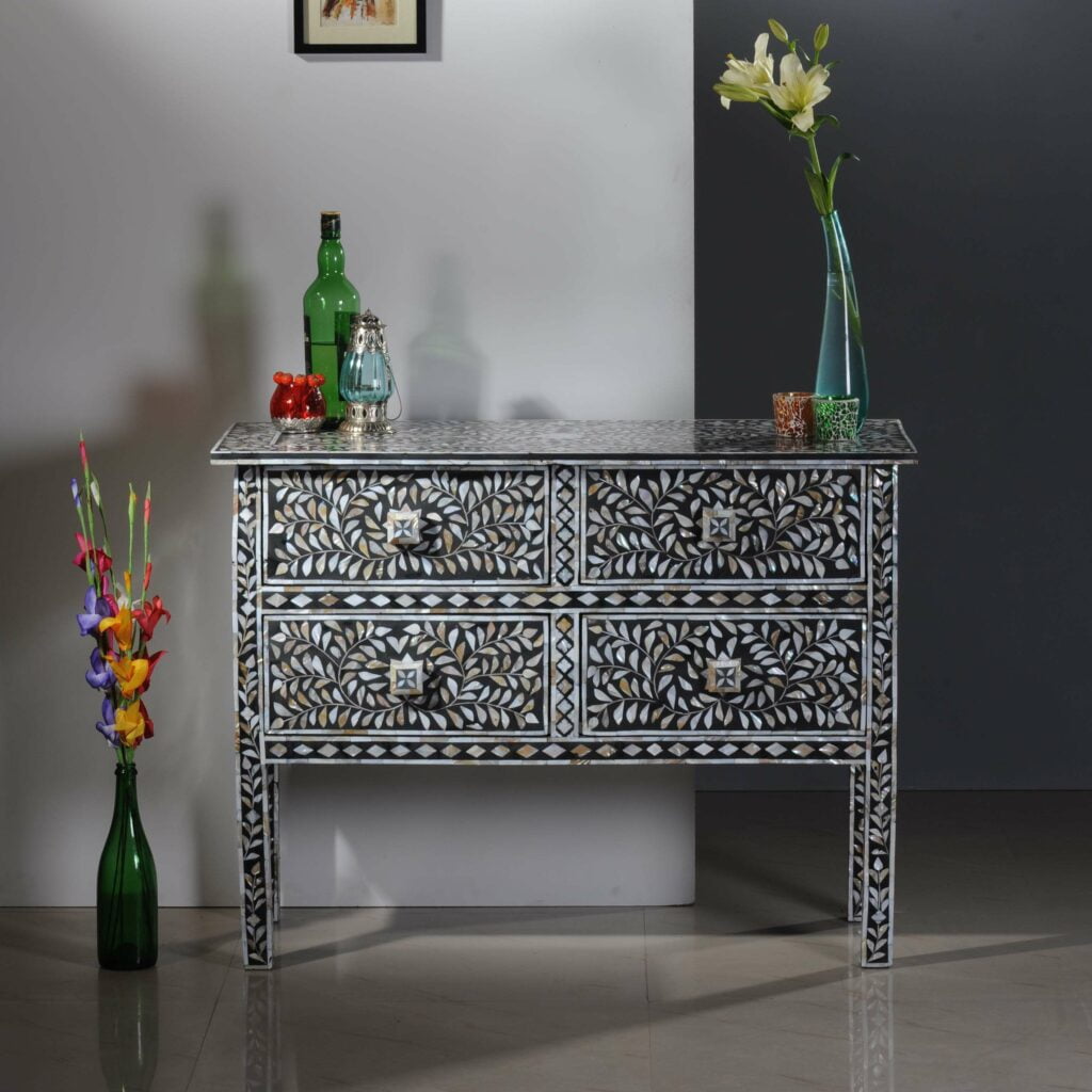 Mother of Pearl Console Table