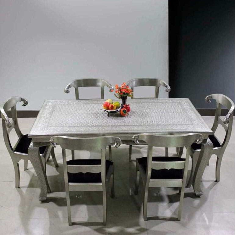 German Silver Dining Table Set