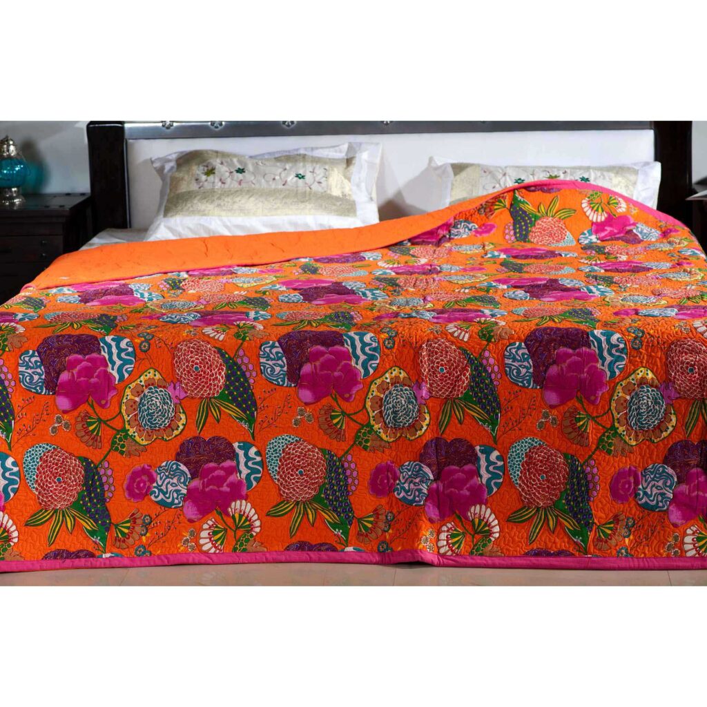 Lightweight Bedspreads- Orange-3