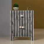 Striped Nightstand