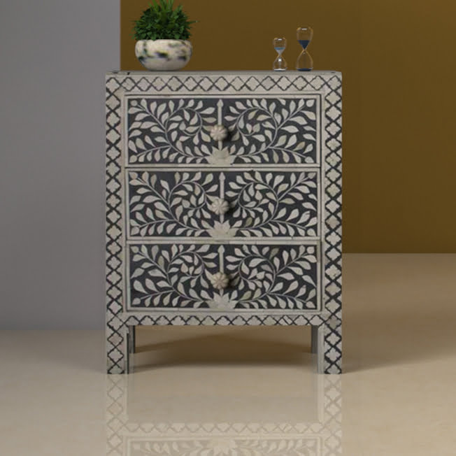 Floral Bedside Table