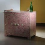 Rhea Bone Inlay Sideboard - Floral - Image 2