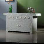 Selena Bone Inlay Sideboard - Floral - Image 2