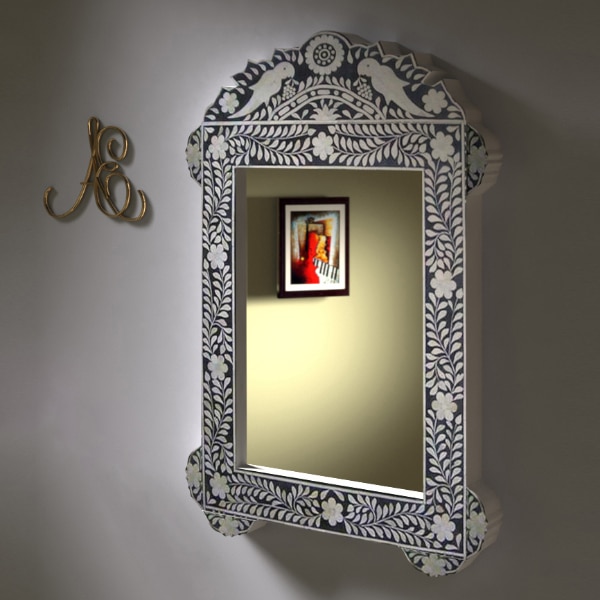 Bone Inlay Mirror