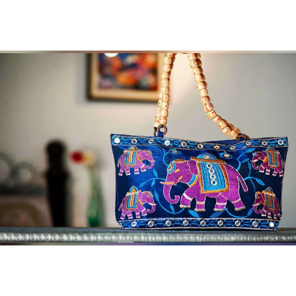 Handmade Handbags- Blue-2