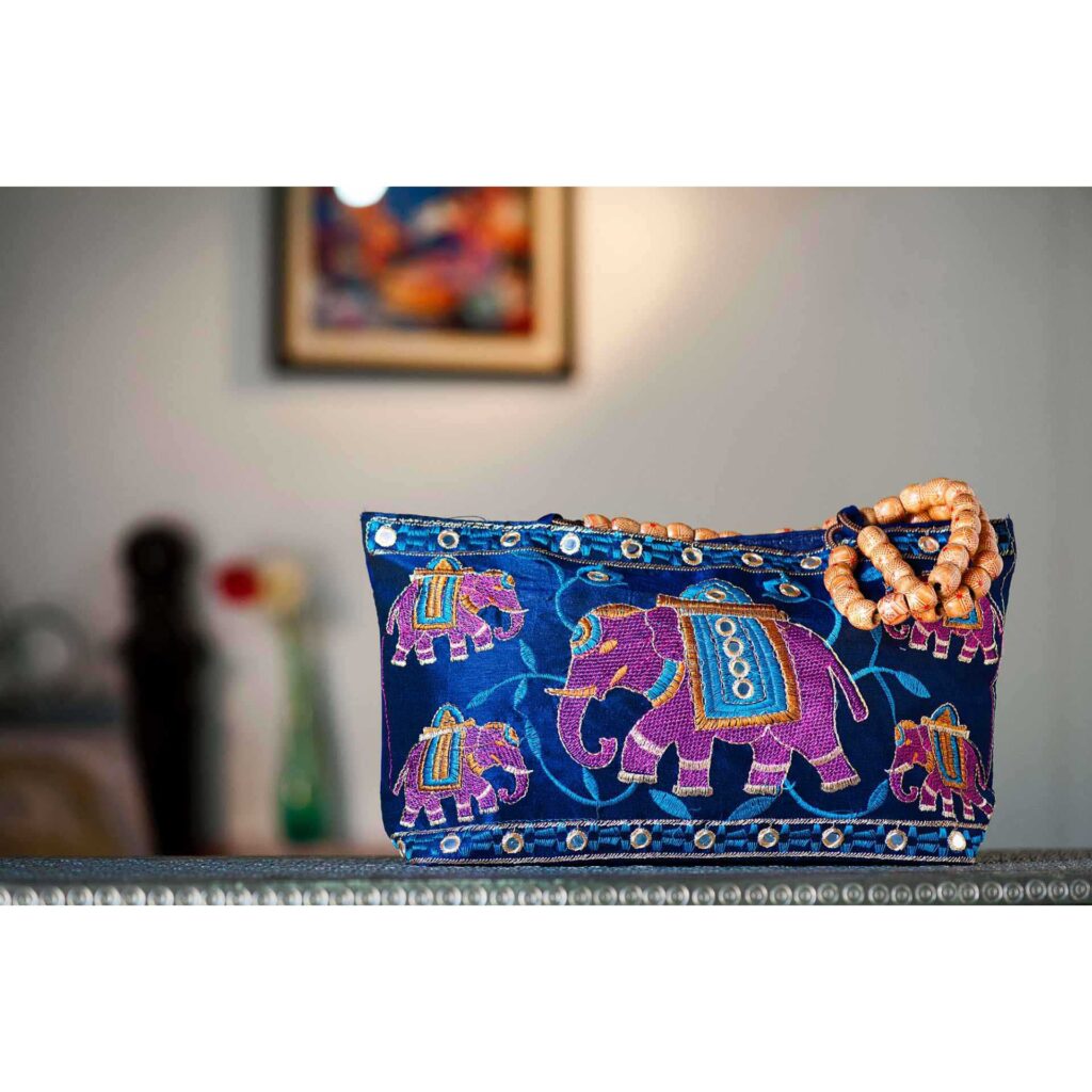 Handmade Handbags- Blue-3