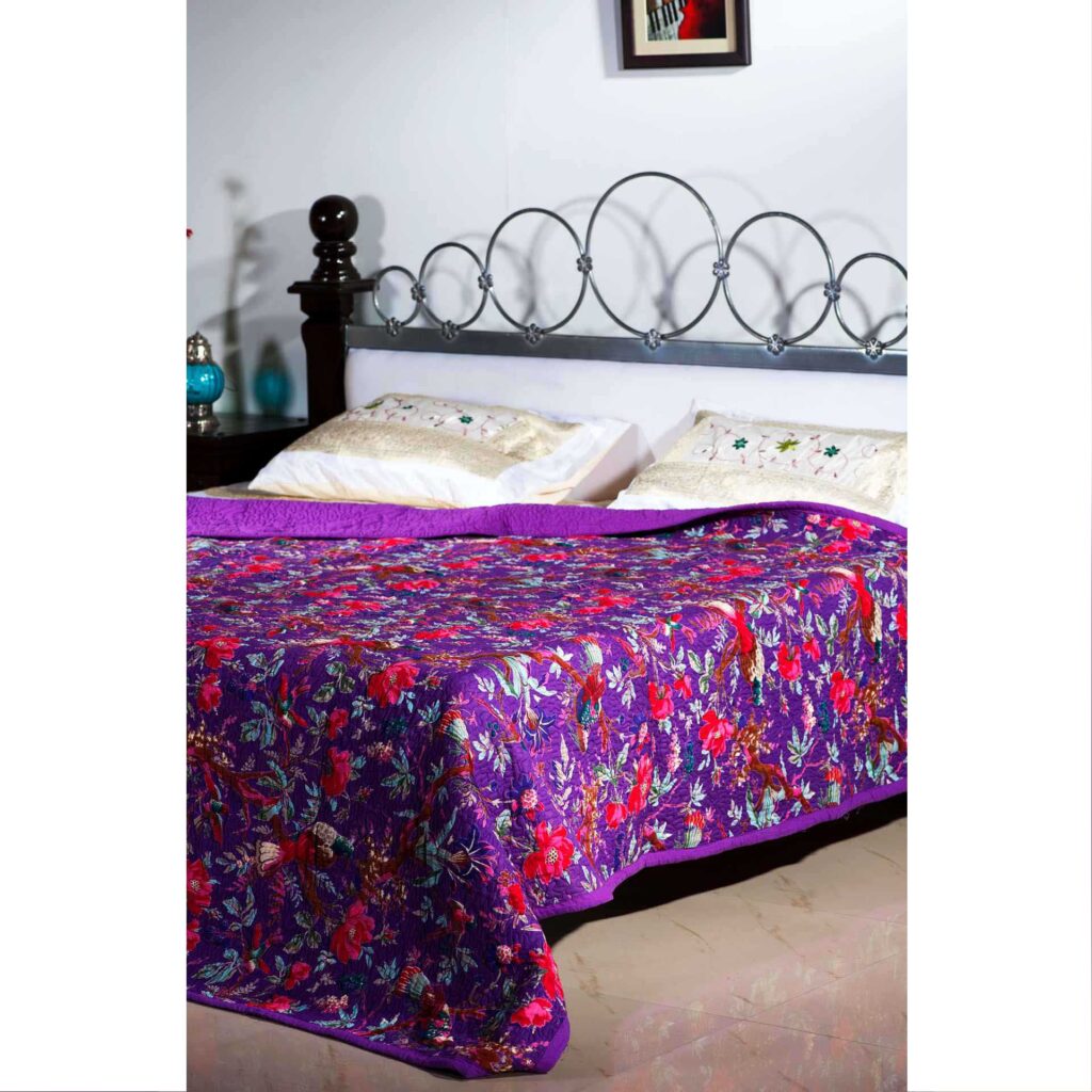 Lightweight Bedspreads- Purple-1