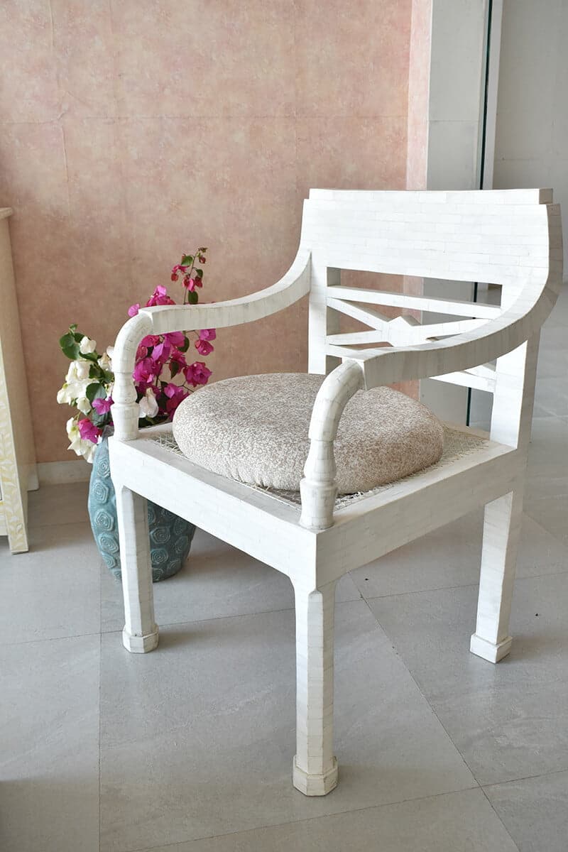 Unique Bone Inlay Chair