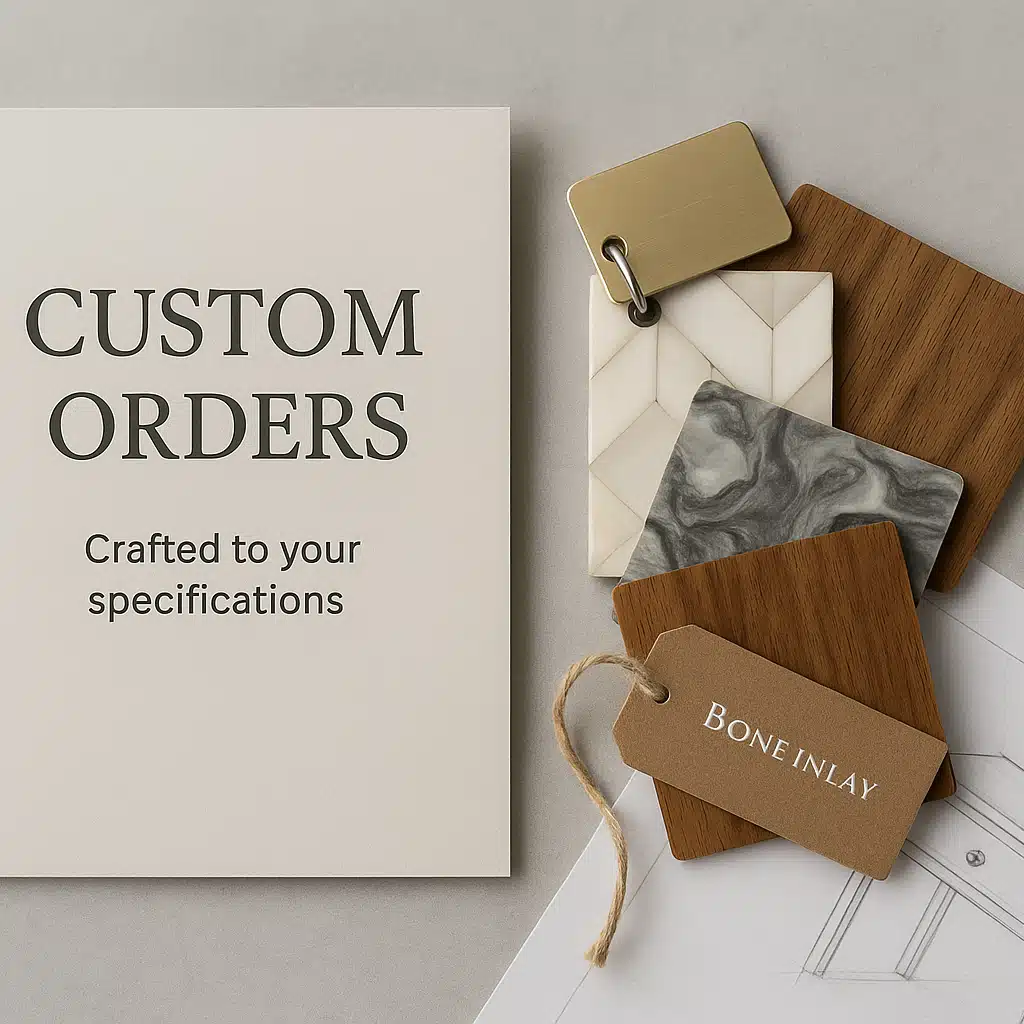 Custom Orders - Bone Inlay Interior Furniture