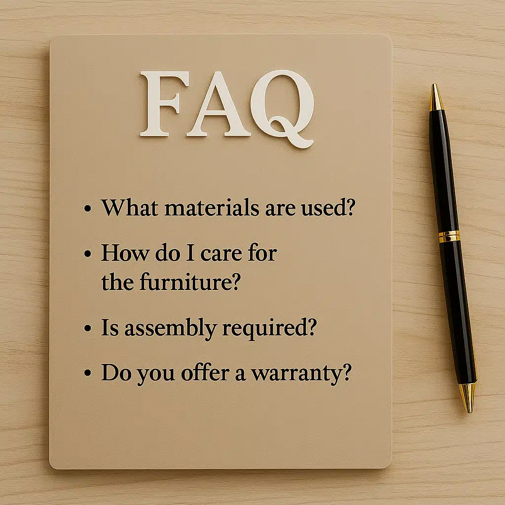 FAQ Bone Inlay Interior Furniture