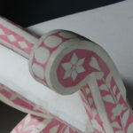 Arvion Bone Inlay Stool - Floral - Image 5