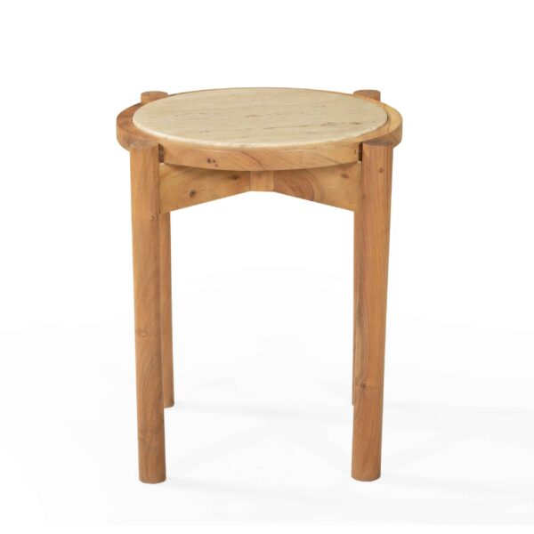 Calmora Stone Side Table view 1