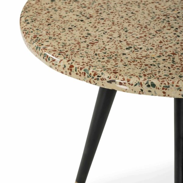 Citrine Terrazzo Side Table view 2